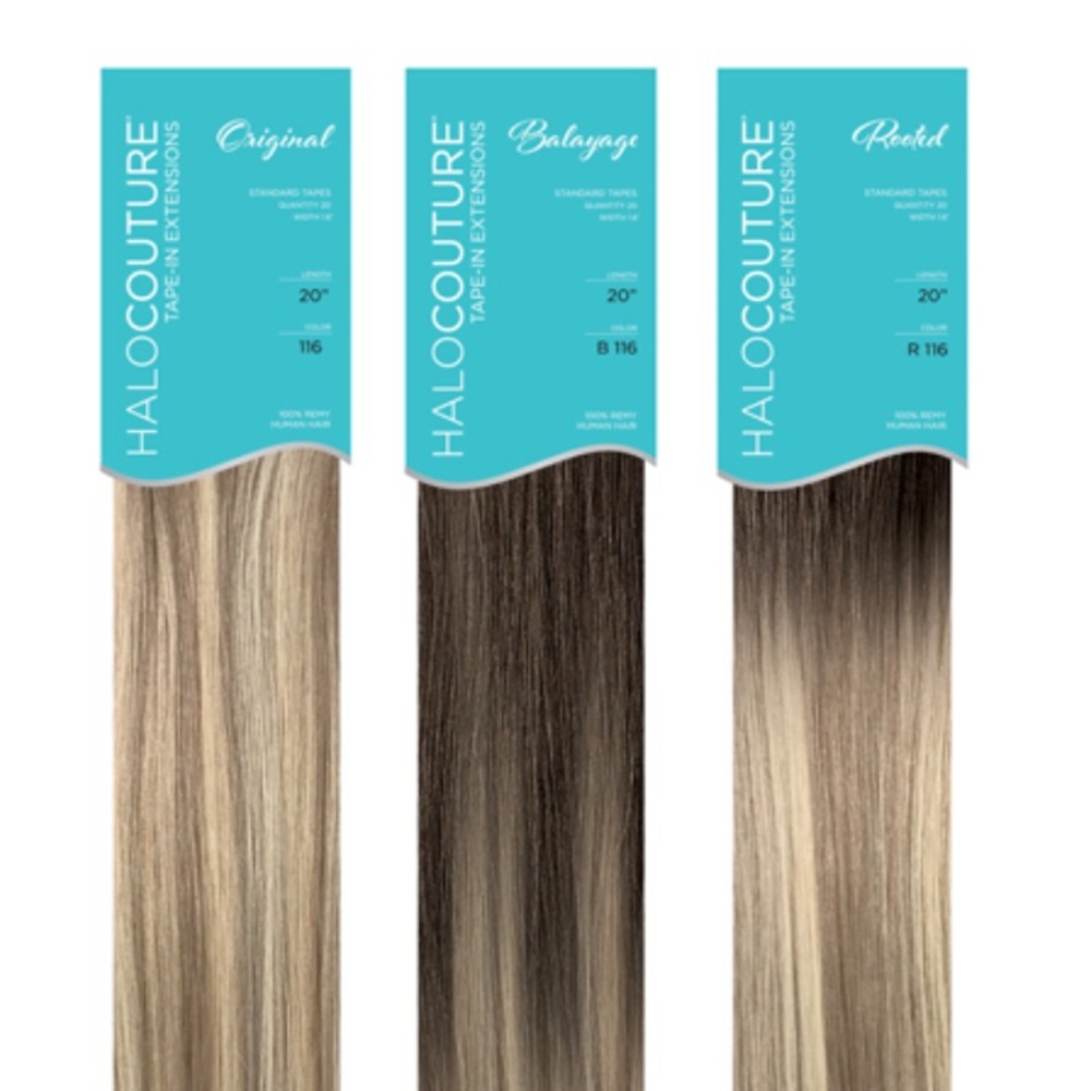 HaloCouture tape in hair extensions